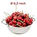 Pasta Strainer Stainless Steel, Best Food Colander 1.5 Quart, Micro Perforated, Metal, with Handles, For Spaghetti, Rice,Orzo,Vegetables &Fresh Fruits Salad+BONUS (Cooking recipe E-Book)