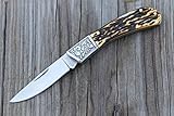 Molasses Bone Handle Western Cowboy Pocket Knife