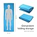 CAMTOA Travel Camping Sheet, Envelope Antimicrobial Soft Sleeping bag Liner - Compact Sleep Sheet with Lightweight Carry Bag for Travel,Youth Hostels, Picnic, Planes, Trains etc. Sky Blue