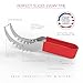 Watermelon Slicer By Meloslice - High Quality Stainless Steel Tong With Silicone Handle - Bonus E-Book- Multipurpose Cutter Corer Server Knife - Works Perfectly With Melons Or More Fruits / Vegetables