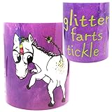 Unicorn Glitter Farts Mug by Pithitude - One Single 11oz. White Coffee Cup