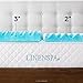 Linenspa 2 Inch Convoluted Gel Swirl Memory Foam Mattress Topper - Promotes Airflow - Relieves Pressure Points - Twin XL