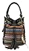 Scarleton Striped Pattern Jacquard Shoulder Bag H1382