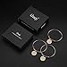 iJuqi Birthday Gifts for Women Girls - 3PCS Stainless Steel Inspirational Charm Bracelets Jewelry Set Motivational Expendable Bangles Anniversary Gift Ideas (Rose-Gold)