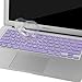 MOSISO Silicone Keyboard Cover Compatible with MacBook Air 13 inch A1466 A1369 2010-2017&Compatible with MacBook Pro 13/15 inch (with/Without Retina Display, 2015 or Older Version), Light Purple