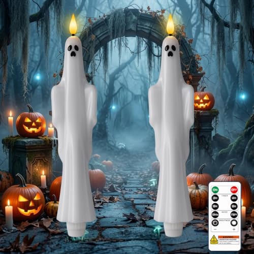 Homemory Real Wax Flameless Taper Candles
