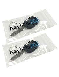Keyless2Go   Repuesto para llave de transpondedor de ignición para auto, 80 bit, sin cortar H92 H84 H85, 2 unidades.