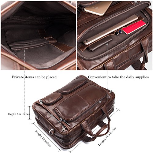 3 Augus+Business+Briefcase+Genuine+Leather