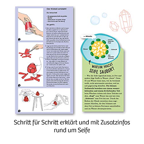 KOSMOS 657925 Kristall-Seife, Schöne Seifen selbst gießen und gestalten, DIY Seifen selbst herstellen, Experimentier-Set… – Bild 6