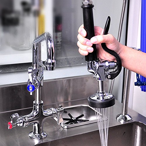 Mstjry Pre Rinse Spray Valve With Handle Grip Assembly For