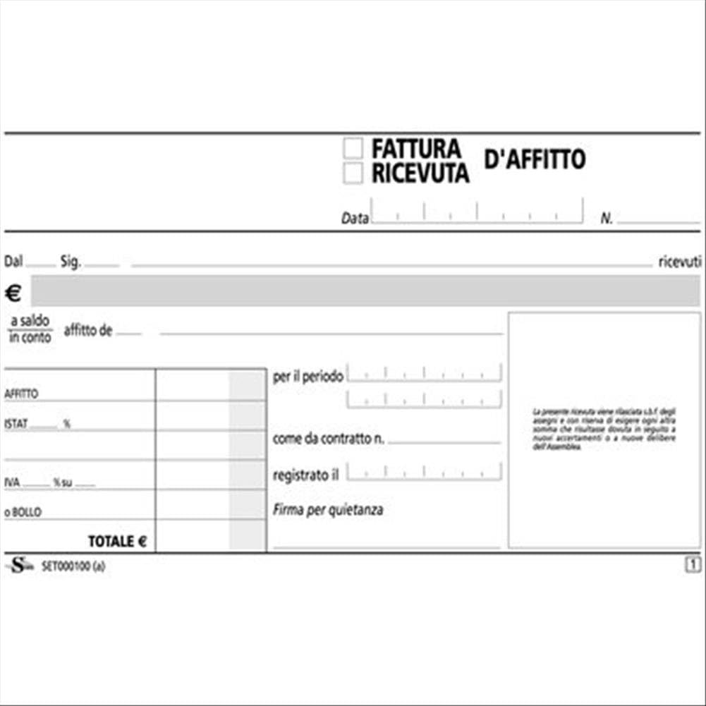 Semper multiservice 287823 – Cuaderno de recibo de alquiler (en