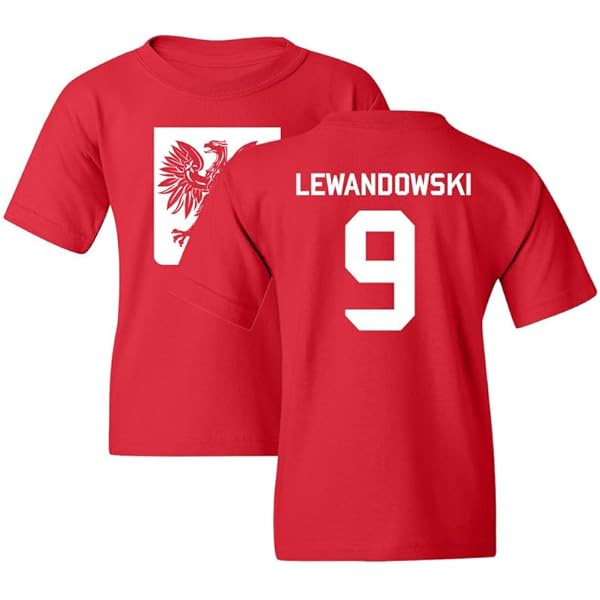 Maillot De Football Pologne #9 Lewandowski - Blanc - Taille 2XL - Neuf Sans étiquette