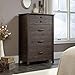 Sauder Carson Forge 4-Drawer Chest, Coffee Oak finish