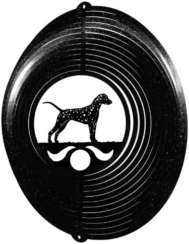 DALMATIAN Circle Swirly Metal Wind Spinner