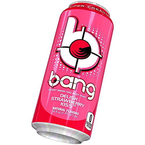 Bang Energy Delish Strawberry Kiss 16oz 12Pk, 12Count Pricepulse