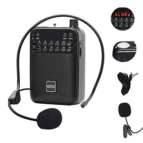 iRUNNER Voice Amplifier Mini Personal Microphone with Wired Headset
