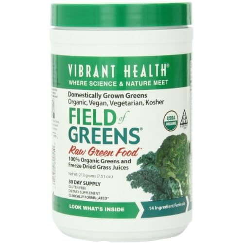 Vibrant Health Field of Greens, Raw Food, Organic, 213-Grams, 7.51-Ounces image