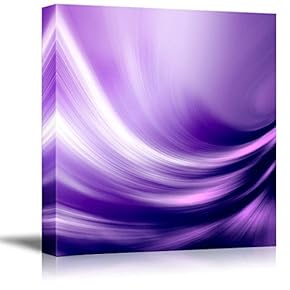 Electric Waving Purples Wall Decor