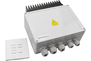 Bromic Heating BH3130011-1 Controls - Dimmer Switch for Smart-Heat Electric Heaters with Wireless Remote, Tungsten Wireless Dimmer Control with Remote for Bromic Heaters