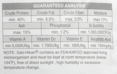 Saki-Hikari 4.4-Pound Color Enhancing Floating Pellets for Pets, Medium