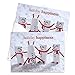 Marshmallow Snowmen Holiday Card Pack / 25 Seasonal Greeting Cards Including Envelopes/Whimsical Winter Happiness Food Design And Joyful Wishes Note