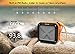 Ancord Waterproof Bluetooth Speaker with FM Radio IPX6 Portable for Outdoor 12 Hours Playtime Silicon Strap for Hanging (Orange)