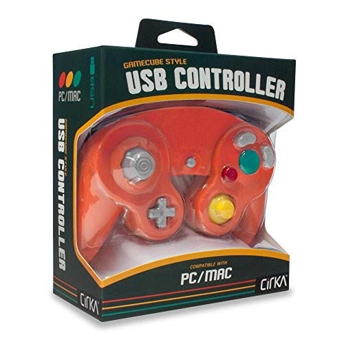 Cirka Premium GameCube-Style USB Controller for PC/ Mac (Crimson-Red)