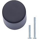 Amazon Basics Whistle Cabinet Knob, 0.75-inch Diameter, Flat Black, 25-Pack
