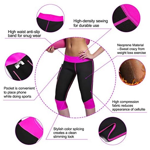 TrainingGirl Women Neoprene Sauna Leggings Sweat Shorts Weight Loss Workout Running Capris Slimming Compression Thermo… - Image 4