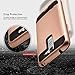 LG K10 Case, LG Premier LTE Case, Dual Layers Phone Cover Bundled with [Tempered Glass Screen Protector] Hybird Shockproof and Circlemalls Stylus Pen[Rose Gold]