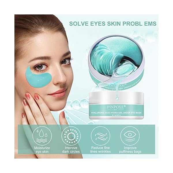 Under-Eye-Mask-Collagen-Eye-Mask-Anti-Aging-Eye-Patch-Collagen-Eye-pads-Eye-Treatment-Mask-for-Puffy-Eyes-Bags-Dark-Circles-and-Wrinkleswith-Collagen-Hyaluronic-Acid-Hydrogel Under Eye Mask, Collagen Eye Mask, Anti Aging Eye Patch, Collagen Eye pads, Eye Treatment Mask, for Puffy Eyes & Bags…