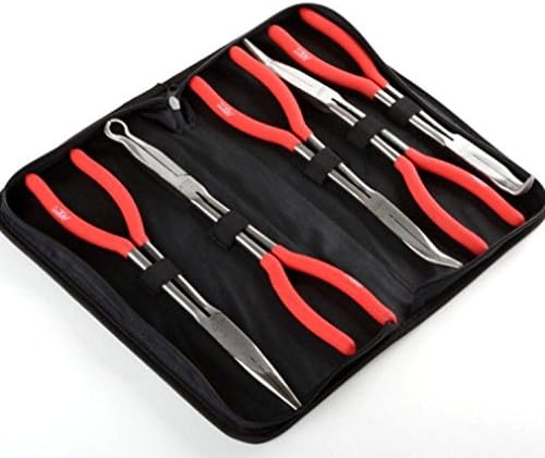 Lunarland 5pc 11" Nose Pliers Set Tool Automotive Mechanic Long Reach Pliers Shop Tools