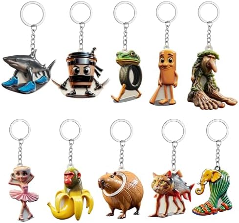 Amazon.com: Satakara 3 Pack Italian Brainrot Animals Keychains
