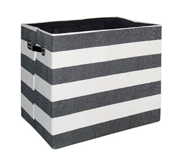 Aufbewahrungsbox Schwarz Weiß Gestreift