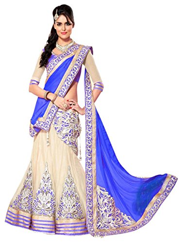 Shopaholic women s net designer lehenga choli free size multi