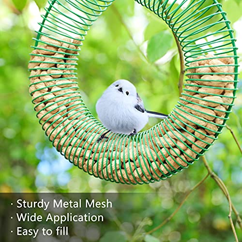 Gtongoko Hanging Peanut Wreath Bird Feeder 16 Inch for Whole Peanut and