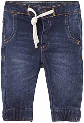 OFFCORSS Baby Boy Infant Newborn Drawstring Cute Pull On Cotton Jeans Casual Pants Ropa Recien Nacido Niño Pantalones de Bebe Azul Blue 18 Months