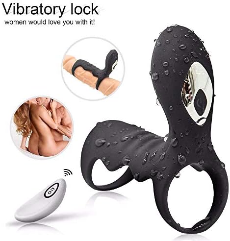 Strong Vibration Delay Ring Silicone Massage Ring Wireless Remote Control