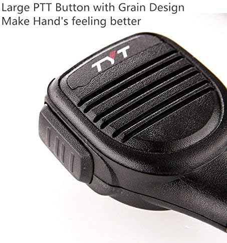radtel Platinum Series Rainproof Heavy Duty Shoulder Remote Speaker Mic Compatible RT-470 RT-470X RT-490 MD-380 MD-UV380 Kenwood TK-2202 Baofeng Btech radios,Microphone (Common MIc) - Image 3