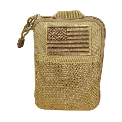 Condor Pocket Pouch/US Patch (Tan, 7.25 x 5-Inch)