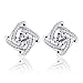 B.Catcher Silver Earrings Studs for women Cubic Zirconia Gemini Earring set