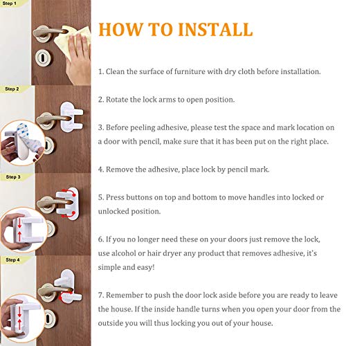 removing child lock adhesive