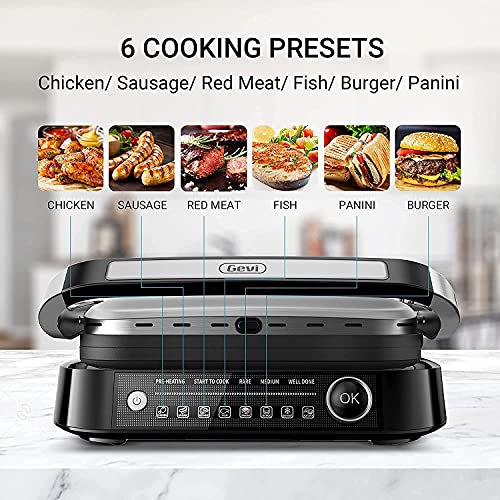 Gevi Electric Griddle, 7in1 Electric Grill Air Fryer Combo, 2