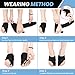 OUTERDO Bunion Corrector, Foot Bunion Splint Elastic and Adjustable Toe Support Comfortable Fit for Unisex, Big Toe Corrector Straightener Pain Relief for Bunion Overlap Crooked Toes (1 Pair)