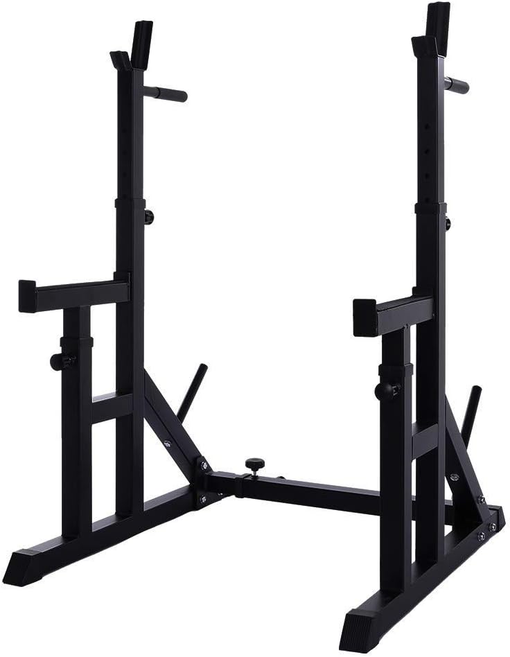 Stand Dip Rack Barbell Station Dipping Stands Rack Squat Adjustable