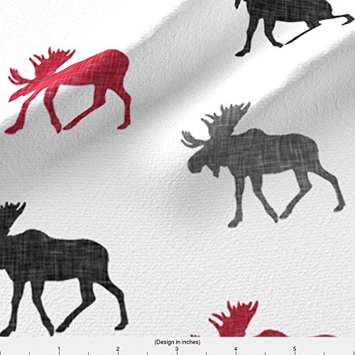 Moose Fabric by the Yard Kritters in the Mailbox Moose Fabrics