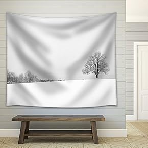 Black and White Urban Landscape of New York City - Fabric Wall Tapestry Home Decor - 51x60 inches