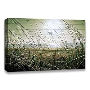 Canvas Wall Art Romantic Scene of Sea Painting Artwork for Home Prints Framed - 12x18 inches