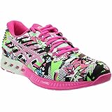 ASICS Women's Fuzex Running Shoe, White/Pink Glow/Soothing Sea, 9.5 M US