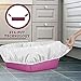Alfapet Kitty Cat Pan Disposable, Elastic Liners- 10-Pack-For Large, X-Large, Giant, Extra-Giant Size Litter Boxes- With Sta-Put Technology for Firm, Easy Fit- Quick + Clever Waste Cleaners, Psck of 4
